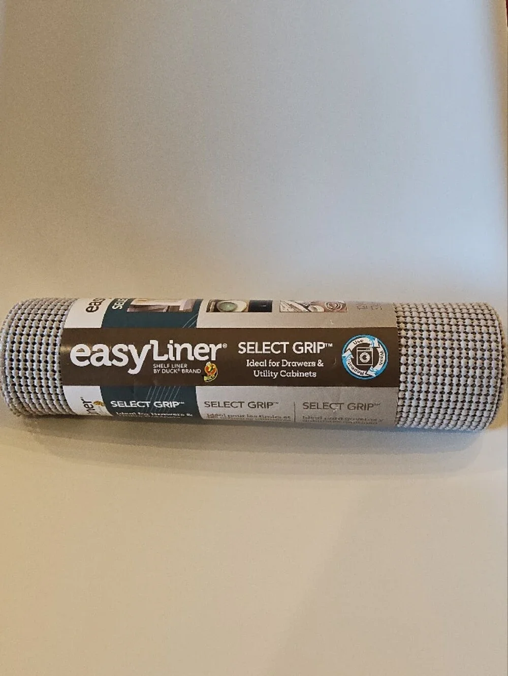 Easy Liner Select Grip Non-Slip Drawer Liner - Gray/Tan